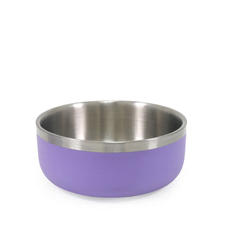 Double Wall Stainless Steel Bowl 350ml Lilac