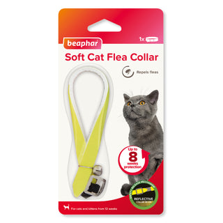 Beaphar Soft Cat Flea Collar – Reflective Yellow