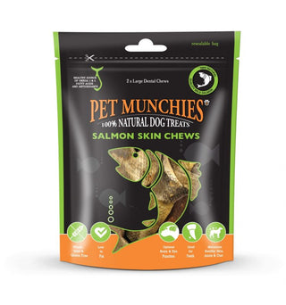 Pet Munchies Large Salmon Skins Chews