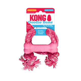 Kong Puppy Goodie Bone With Rope Extra Small