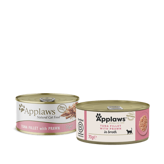 Applaws Natural Cat Food Tin Tuna Fillet With Prawn