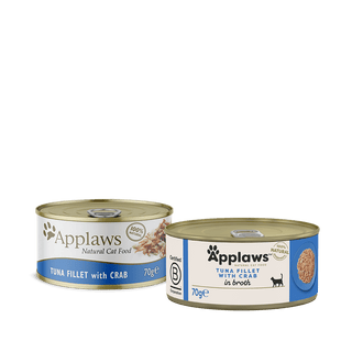 Applaws Natural Cat Food Tin Tuna Fillet With Crab