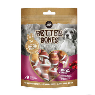 Zeus Better Bones Duck & Cranberry Flavour Wrapped Bones 9 pk