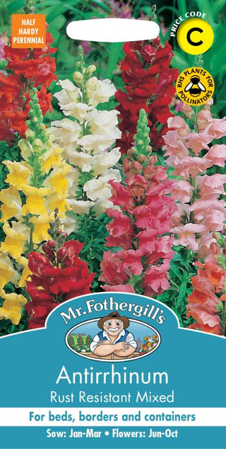 Mr Fothergills Antirrhinum Rust Resistant Mixed