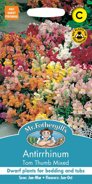 Mr Fothergills Antirrhinum Tom Thumb Mixed