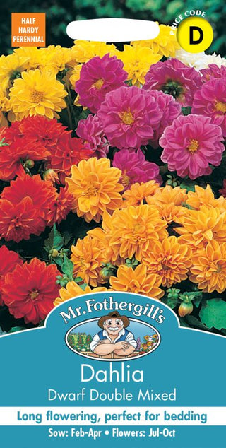 Mr Fothergills Dahlia Dwarf Double Mixed