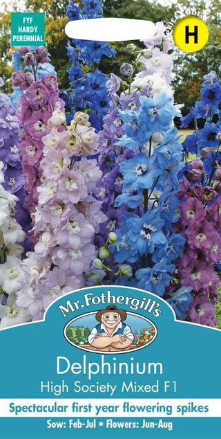 Mr Fothergills Delphinium High Society Mixed F1