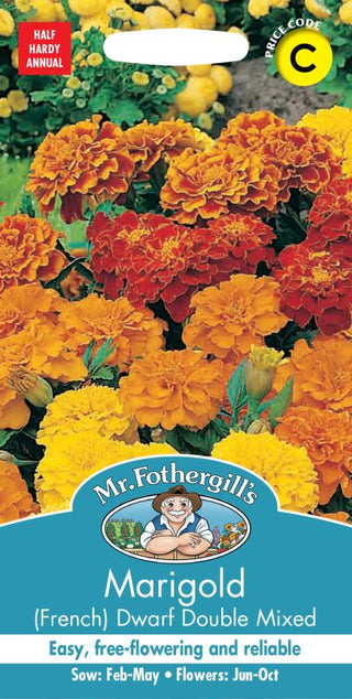 Mr Fothergills Marigold (french) Dwarf Double Mixed