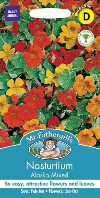 Mr Fothergills Nasturtium Alaska Mixed