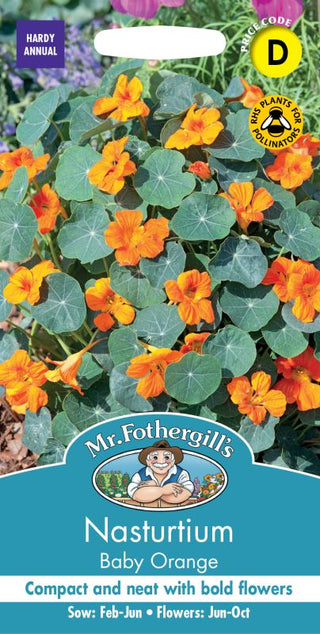 Mr Fothergills Nasturtium Baby Orange