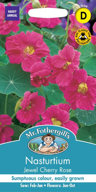 Mr Fothergills Nasturtium Jewel Cherry Rose