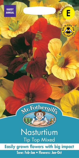 Mr Fothergills Nasturtium Tip Top Mixed