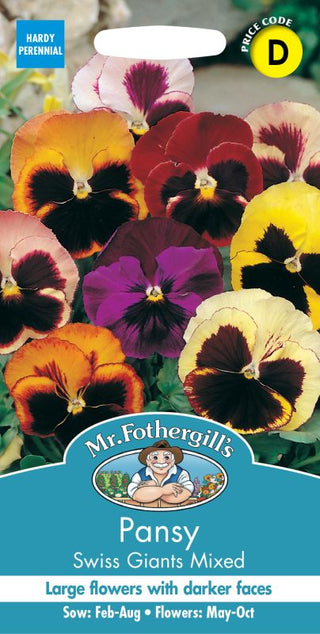 Mr Fothergills Pansy Swiss Giants Mixed