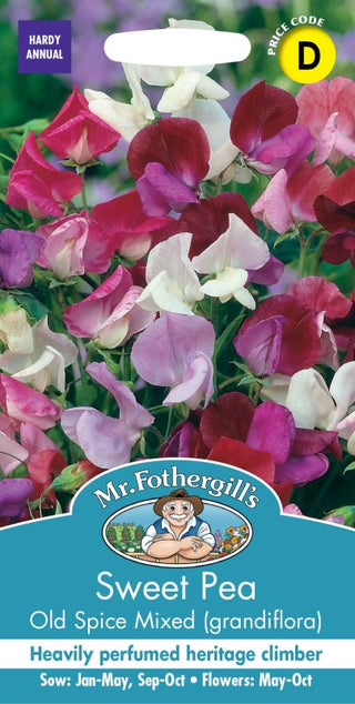 Mr Fothergills Sweet Pea Old Spice Mixed (grandiflora)