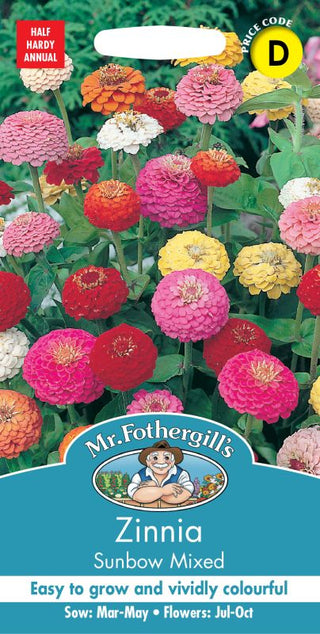 Mr Fothergills Zinnia Sunbow Mixed