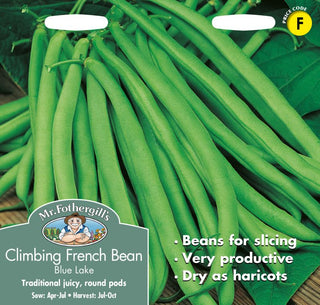 Mr Fothergills Climbing French Bean Blue Lake