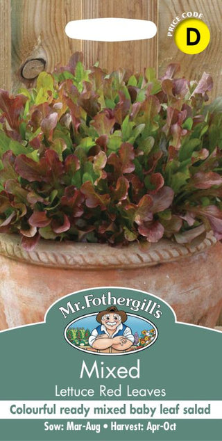 Mr Fothergills Contained Mixed Lettuce Red Leaves