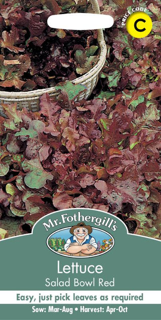 Mr Fothergills Lettuce Salad Bowl Red