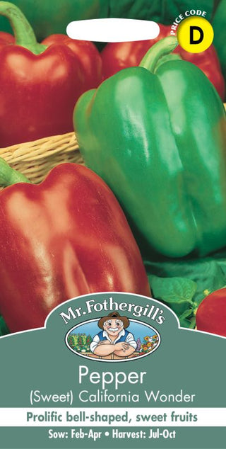 Mr Fothergills Pepper (sweet) California Wonder