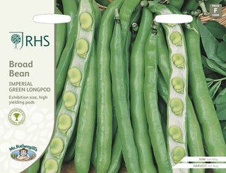 Mr Fothergills Rhs Broad Bean Imperial Green Longpod