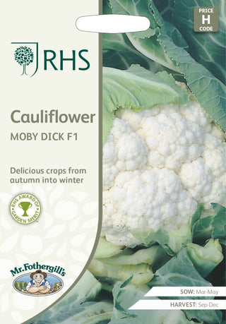 Mr Fothergills Rhs Cauliflower Moby Dick F1