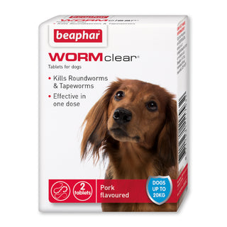 Beaphar WORMclear Tablets for Dogs (up to 20kg)