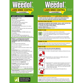 Weedol Lawn Weedkiller Liquid Concentrate