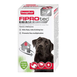 Beaphar FIPROtec COMBO for Large Dogs 3 pipettes