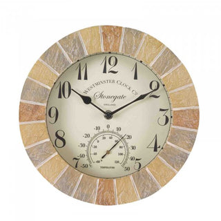 Smart Stonegate Wall Clock & Thermometer