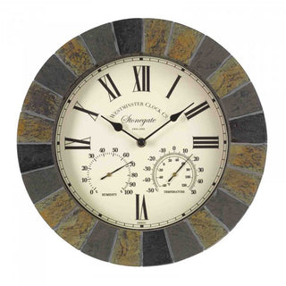 Smart Stonegate Wall Clock & Thermometer