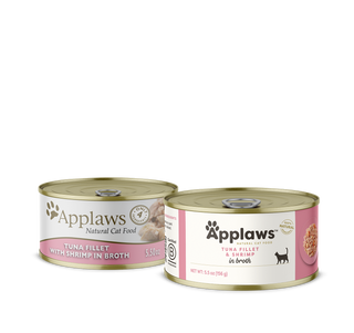 Applaws Natural Cat Food Tin Tuna Fillet With Prawn