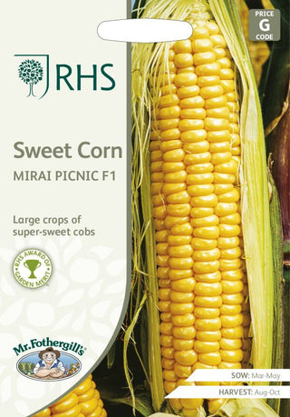 Mr Fothergills Rhs Sweetcorn Mirai Pic F1