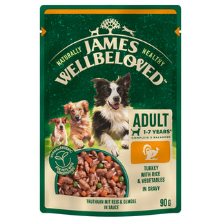 James Wellbeloved Adult Turkey in Gravy Pouch