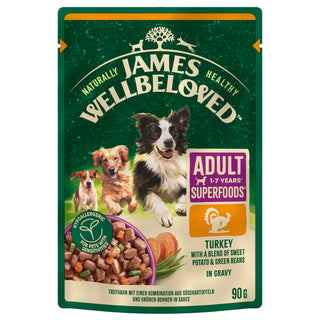 James Wellbeloved Superfood Adult Turkey in Gravy Pouch