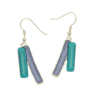 Blue and Turquoise Dangly Earrings