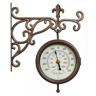 York Station Wall Clock & Thermometer