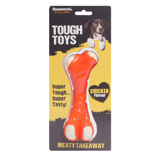 Rosewood Tough Toy Meaty Chicken Takeaway Bone Small