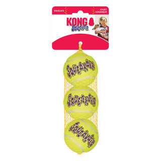 Kong Air Dog Squeaker Tennis Balls 3 Pack Medium