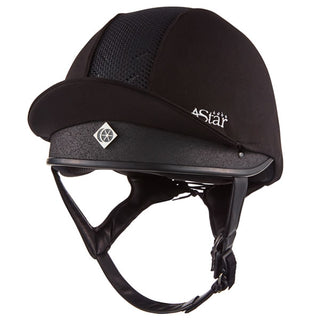 Charles Owen 4 Star Jockey Helmet Black