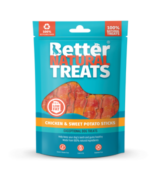 Better Natural Treats Chicken & Sweet Potato Sticks