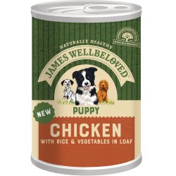 James Wellbeloved Puppy Chicken, Rice and Vegetable in Loaf Can