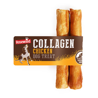 Rosewood Collagen Medium Rolls 2pc Chicken Dog Treats