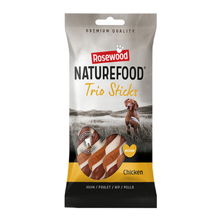 Naturefood Dog Treats Trio Sticks Chicken - Medium 3pc