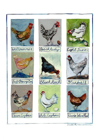 Chickens Greetings Card