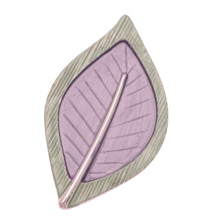 Purple Leaf Magnetic Brooch