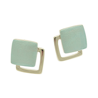 Sky Blue Square Earrings