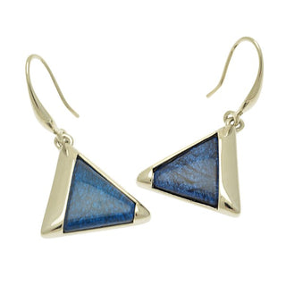 Blue and Silver Bunting Earrings