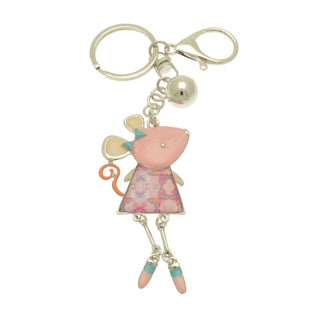 Pink Mouse Keyring