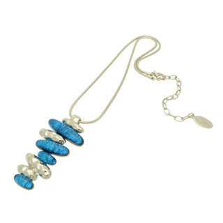 Cobalt Blue & Silver Layer Necklace