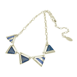 Blue and Silver Bunting Necklace